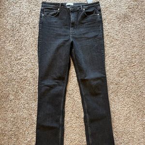 Zara Black Jeans with Split Ankle